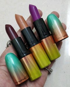 Mac Lipstick Set Of 3..