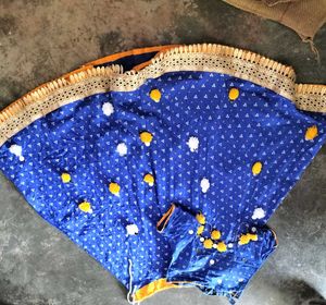🔥Blue &amp; Yellow  राजस्थानी लहंगा 💞