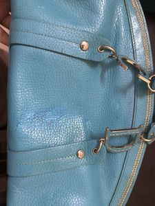 Christian Dior Blue Detective Handbag