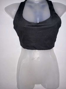 Black Important Sports Bra