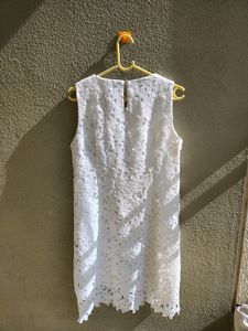 White Lace Shift Dress