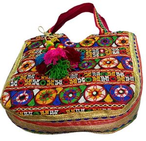 Ethnic Embroidered Tote Bag