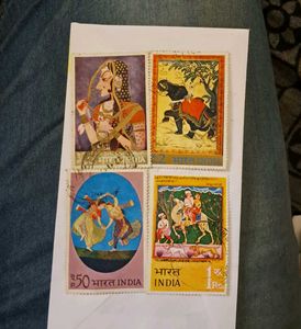 1973 vintage Indian stamps