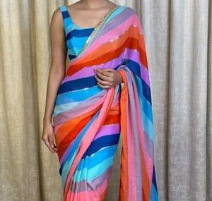 Multicolour Saree