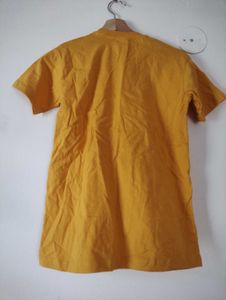 Half Sleeve T Shirt For Women, Yellow, 36inch