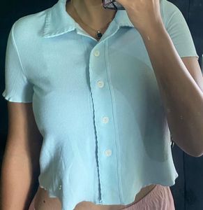 Cute Light Blue Top