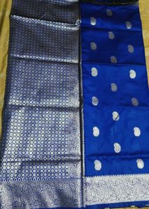 Elegant Blue Banarasi Saree