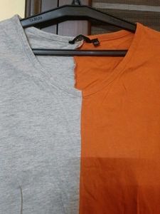 Two-Tone Long Sleeve Top