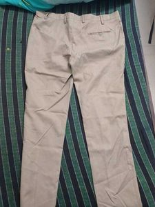 Khaki Straight Pants