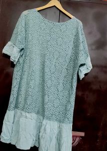 Light Sea Green Lace Top For 46 Bust