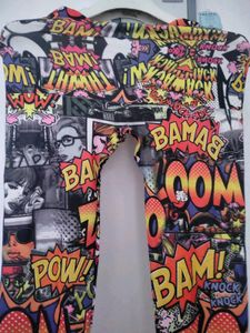 Comic Print Leggings