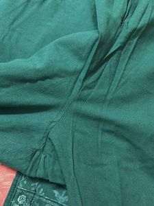 Green Embroidered Kurta Set