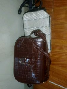 Vintage Brown Crocodile Handbag