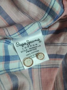 Pink Plaid Long Sleeve Button-Down