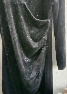 Glittery velvet dress