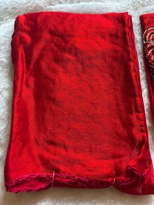 Red Embellished Saree