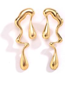 Metallic Gold trendy Earring - NEW/ UNUSED