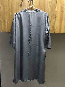 Not Used Elegant Grey Embroidered Kurta Size XXL