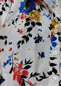 Mast And Harbour Women White Printed Shirt Dress