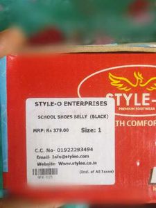 Girls Black School Shoes