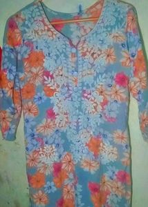 Floral Print Kurta