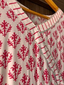 Pretty Pink And White Gown