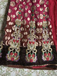Embroidered Lehnga Saree