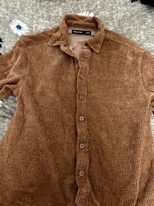 Snitch Brown Corduroy Button-Down Shirt