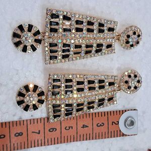 New Partywear Designer Black Earrings