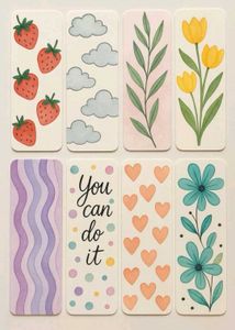 Cute Watercolor Bookmarks