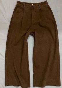 Brown Wide Leg Jeans