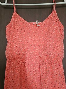 Peach Flowy Mini Dress
