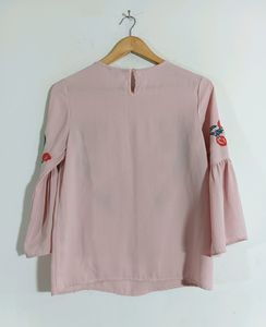 Pastel Pink Printed Top (Women)