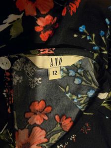Floral Print Bell Sleeve Top