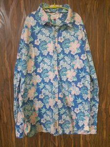 Blue Floral Cotton Shirt Perfect For Summers
