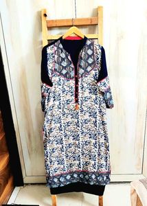 Floral Print Cotton Kurti Size-42-44