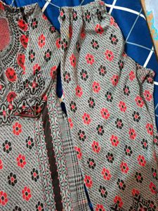 Beautiful Winter Kurta Pant Set