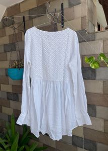 White Embroidered Top
