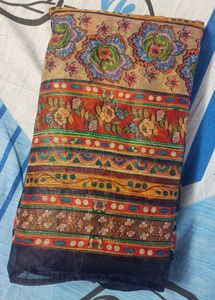 Chanderi Cotton Digital Floral Print Saree