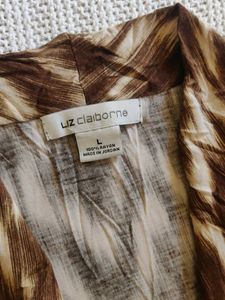 Brown Animal Print Sleeveless Top