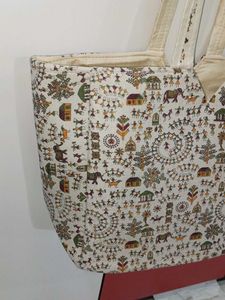 Ethnic Print Tote Bag