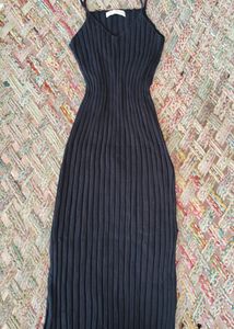 Double Slit With Rib Details Bodycon Dress ✨