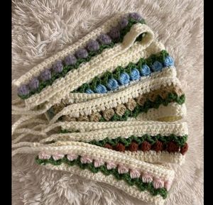 Handmade Tulip Crochet  Hairband