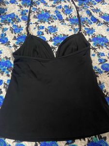 Black V-Neck Top