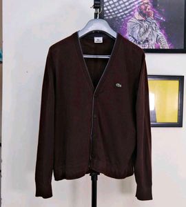 Lacoste Brown Cardigan