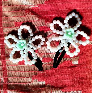 2 Handmade Clip Set Wd Earring