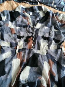 Abstract Print Dress