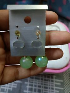 Cute, Elegant Detachable Green Drop Earrings
