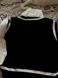 Black &amp; White Sweater Vest