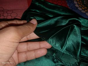 Elegant Green luxury Pleated Skirt